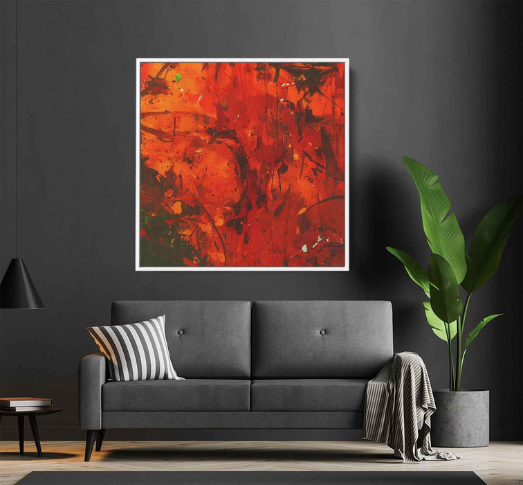 Orange Abstract Splatter #011 - Kanvah