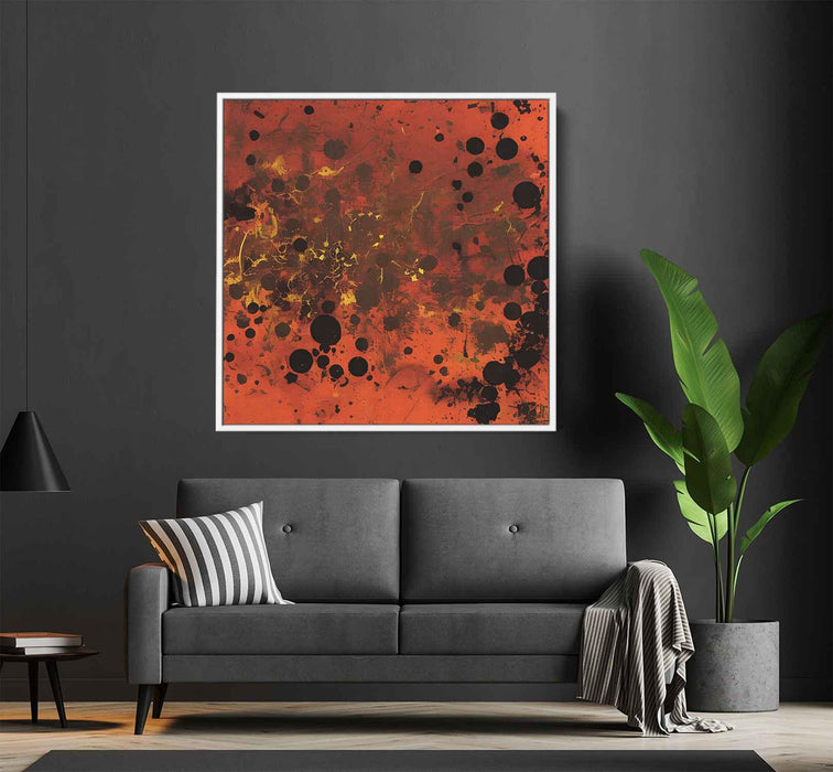 Orange Abstract Splatter #021 - Kanvah