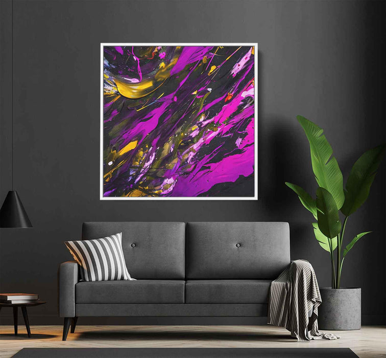 Purple Abstract Splatter #003 - Kanvah