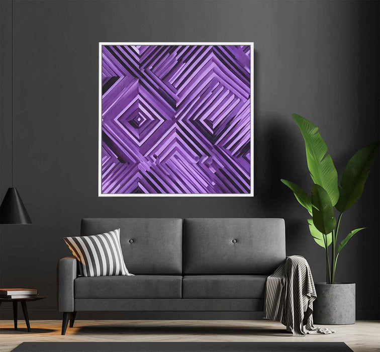 Purple Geometric Abstract #007 - Kanvah