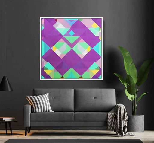 Purple Geometric Abstract #021 - Kanvah