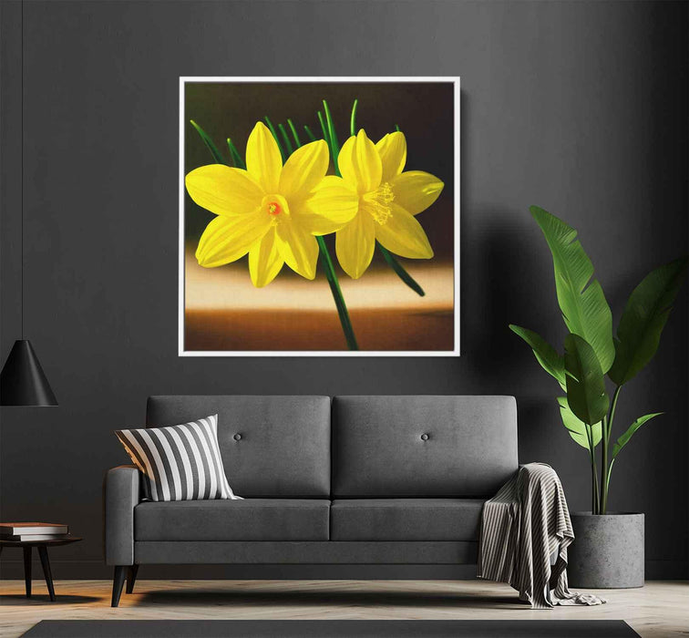 Realistic Oil Daffodils #003 - Kanvah