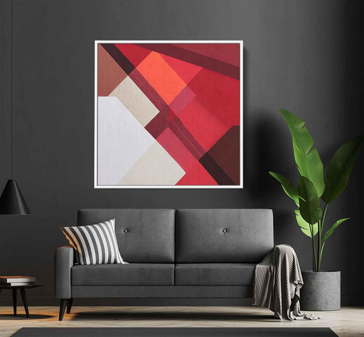 Red Geometric Abstract #019 - Kanvah