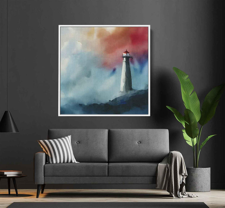 Watercolor Lighthouse #001 - Kanvah