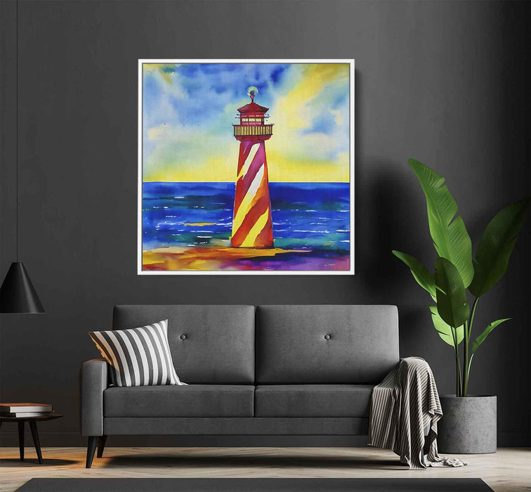 Watercolor Lighthouse #007 - Kanvah