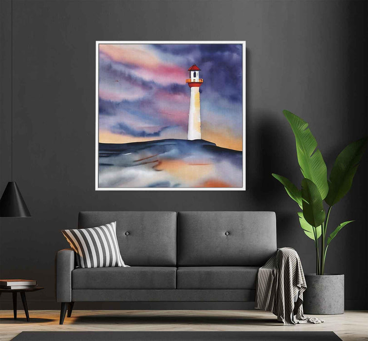 Watercolor Lighthouse #029 - Kanvah