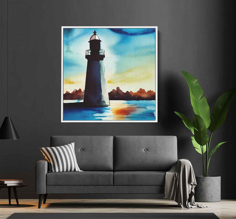 Watercolor Lighthouse #037 - Kanvah