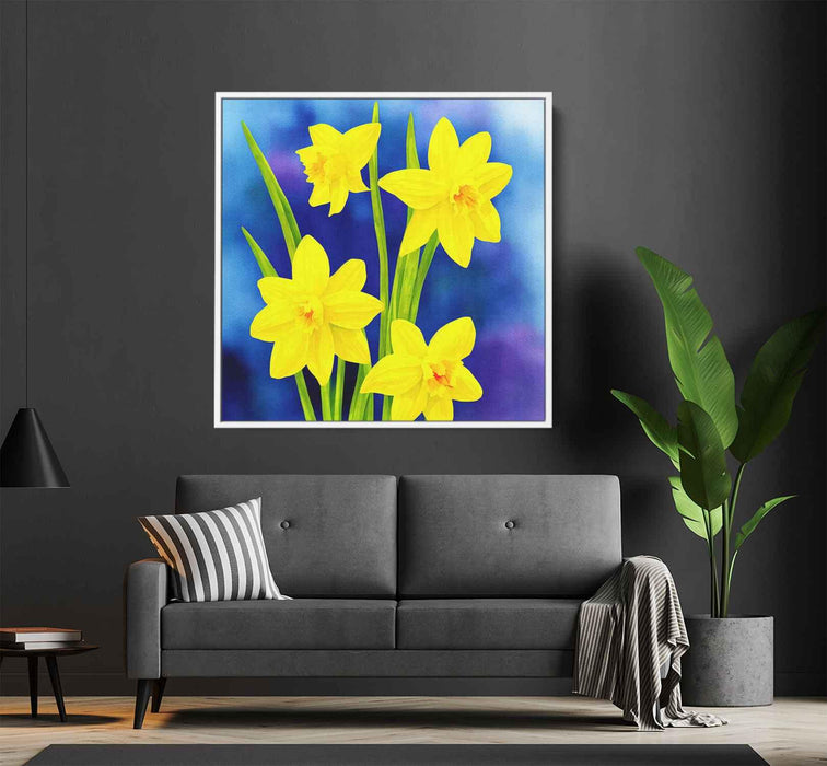 Watercolor Daffodils #001 - Kanvah