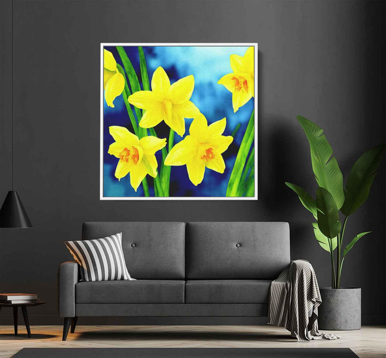 Watercolor Daffodils #005 - Kanvah