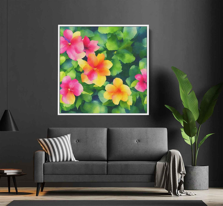 Watercolor Tropical Flowers #003 - Kanvah
