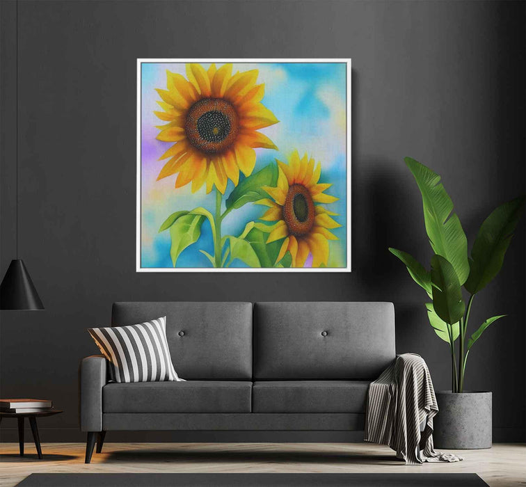 Watercolor Sunflower #001 - Kanvah