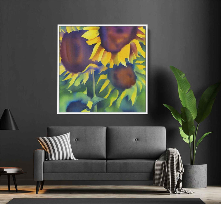 Watercolor Sunflower #003 - Kanvah