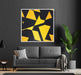 Yellow Geometric Abstract #013 - Kanvah