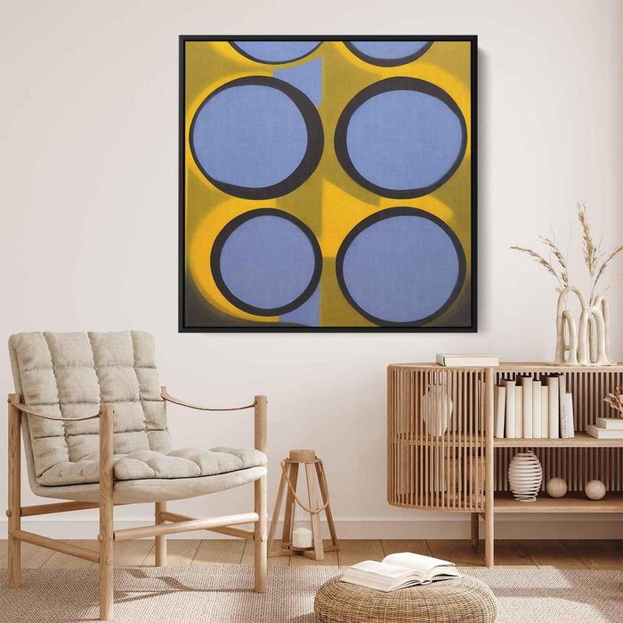 Blue Bauhaus Circles #005 - Kanvah
