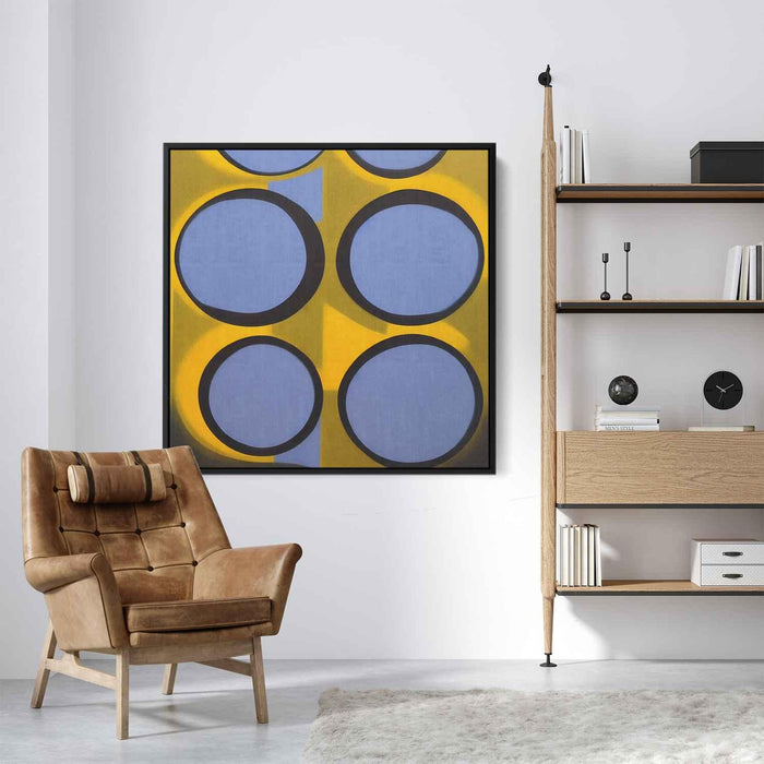 Blue Bauhaus Circles #005 - Kanvah