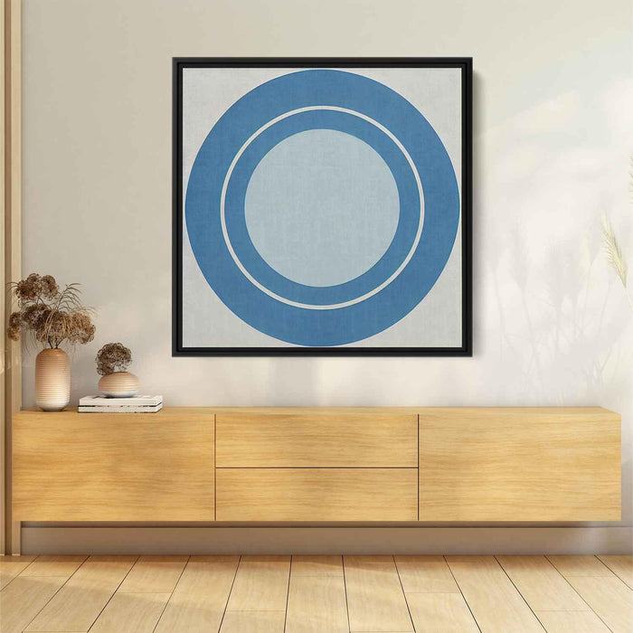 Blue Bauhaus Circles #008 - Kanvah