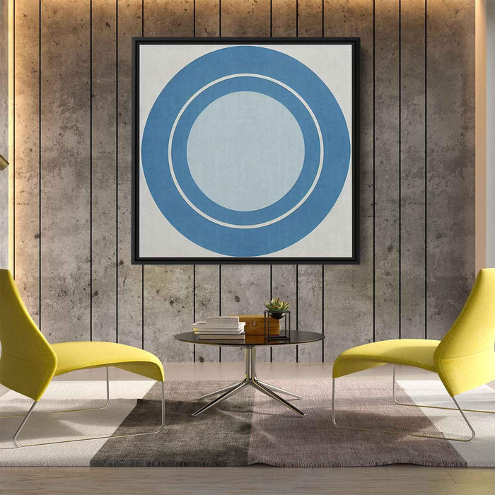 Blue Bauhaus Circles #008 - Kanvah