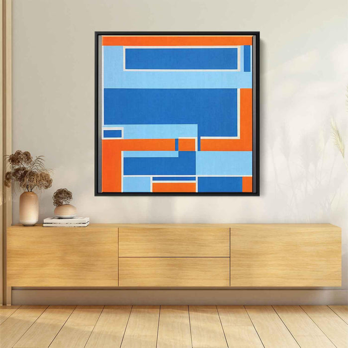 Blue Bauhaus Rectangles #004 - Kanvah