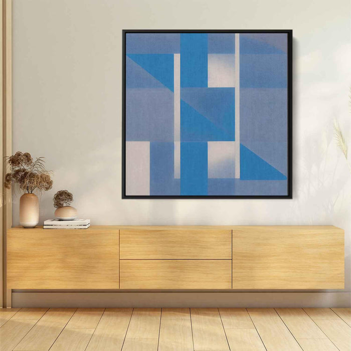 Blue Bauhaus Rectangles #006 - Kanvah