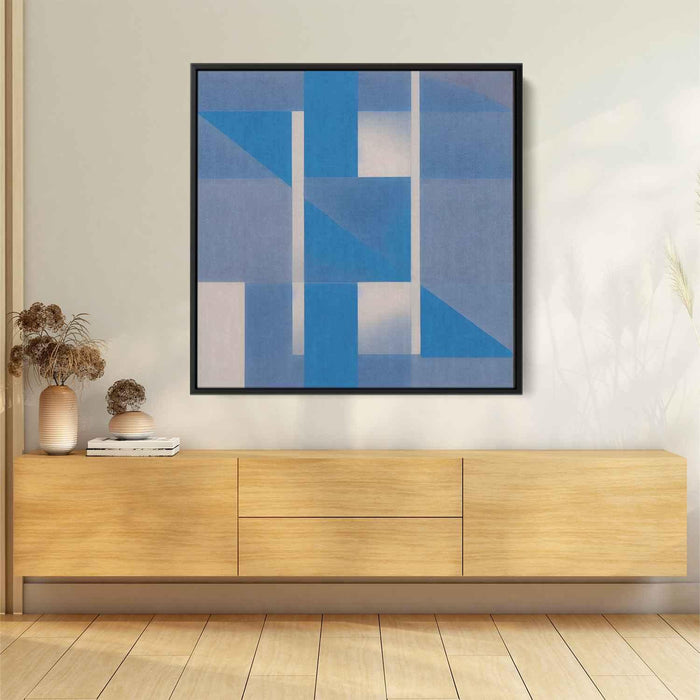 Blue Bauhaus Rectangles #006 - Kanvah