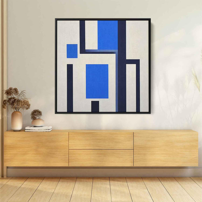 Blue Bauhaus Rectangles #010 - Kanvah