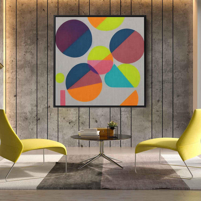 Pastel Bauhaus Circles #001 - Kanvah