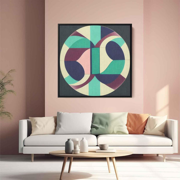 Pastel Bauhaus Circles #002 - Kanvah
