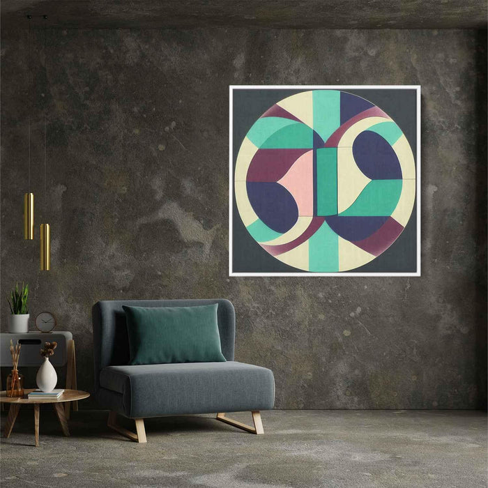 Pastel Bauhaus Circles #002 - Kanvah