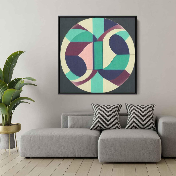 Pastel Bauhaus Circles #002 - Kanvah