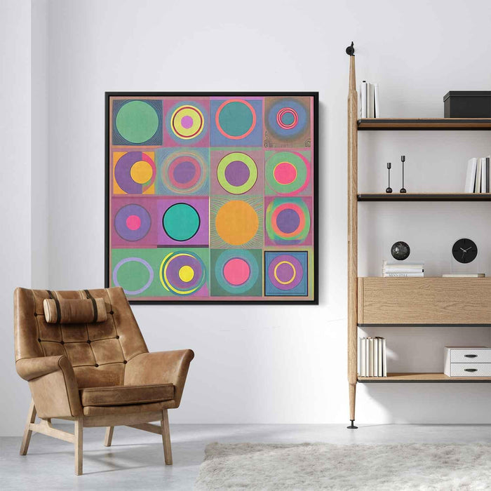 Pastel Bauhaus Circles #003 - Kanvah