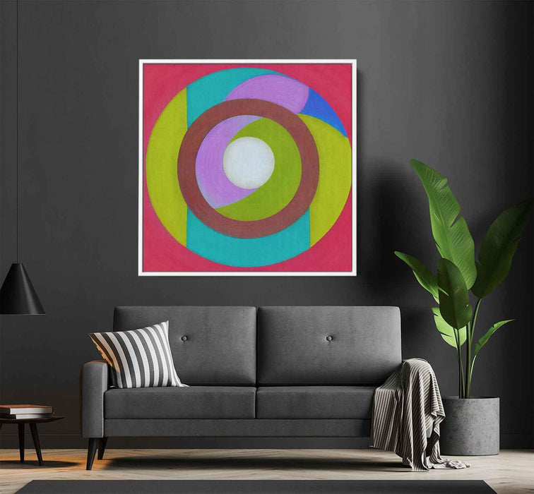 Pastel Bauhaus Circles #007 - Kanvah