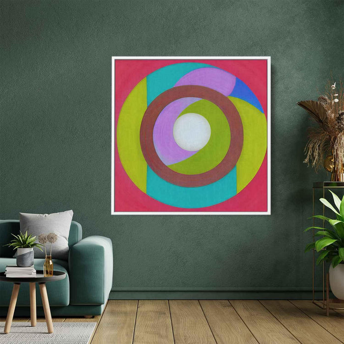 Pastel Bauhaus Circles #007 - Kanvah