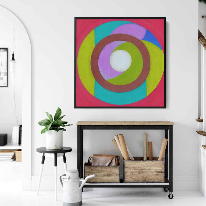 Pastel Bauhaus Circles #007 - Kanvah