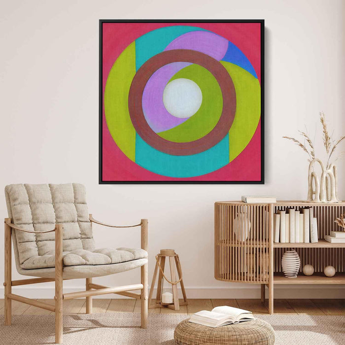 Pastel Bauhaus Circles #007 - Kanvah