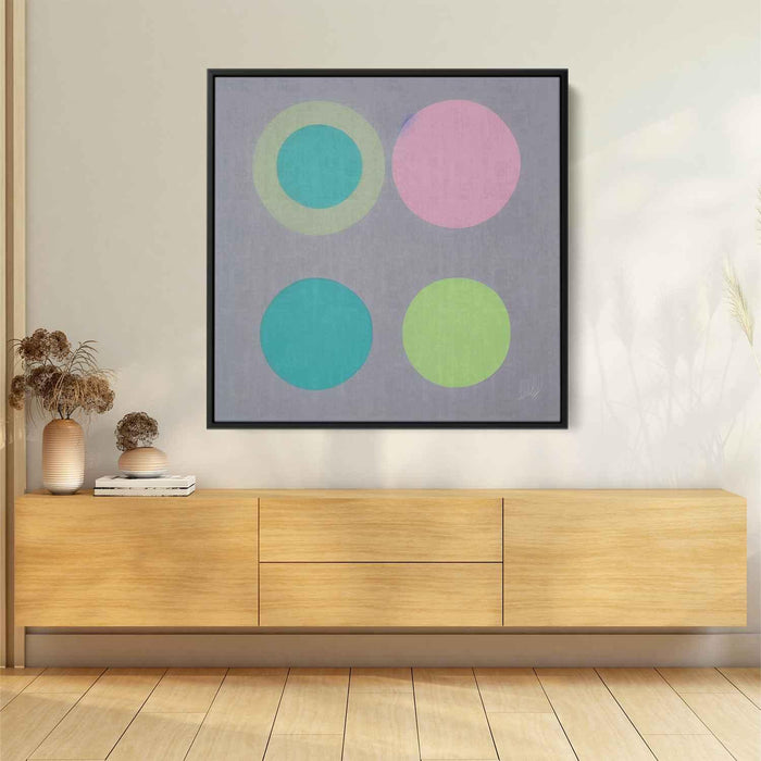 Pastel Bauhaus Circles #008 - Kanvah