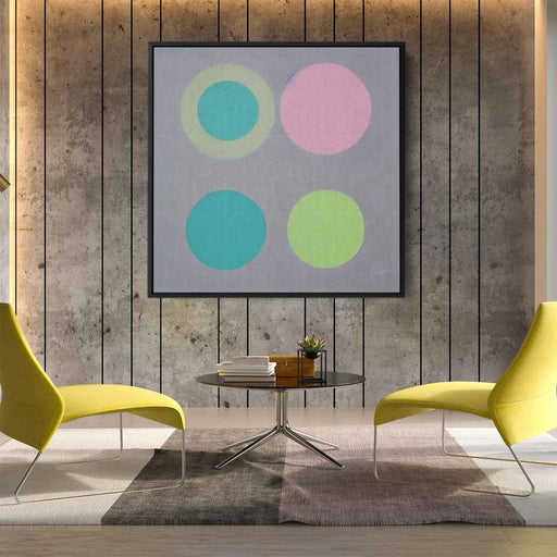 Pastel Bauhaus Circles #008 - Kanvah