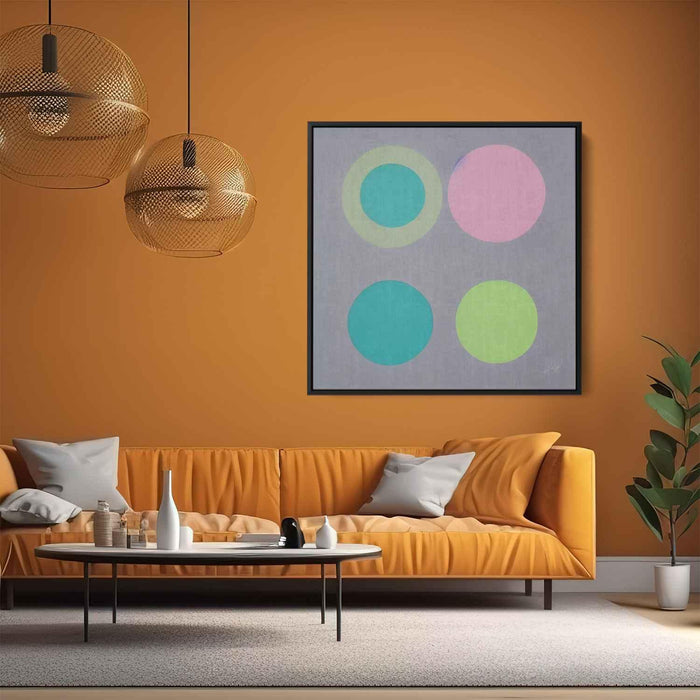 Pastel Bauhaus Circles #008 - Kanvah