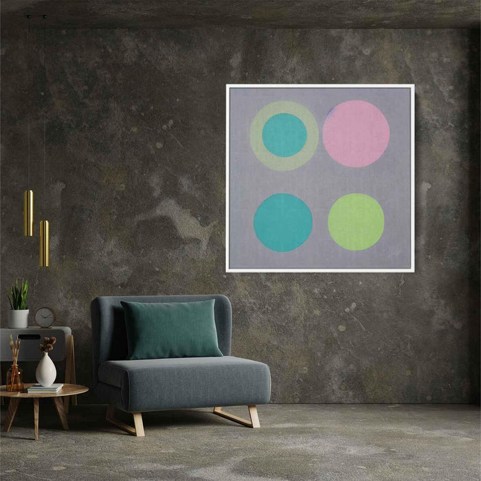 Pastel Bauhaus Circles #008 - Kanvah