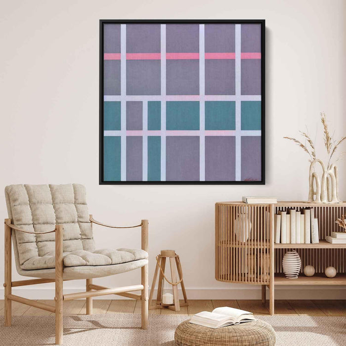 Pastel Bauhaus Squares #003 - Kanvah