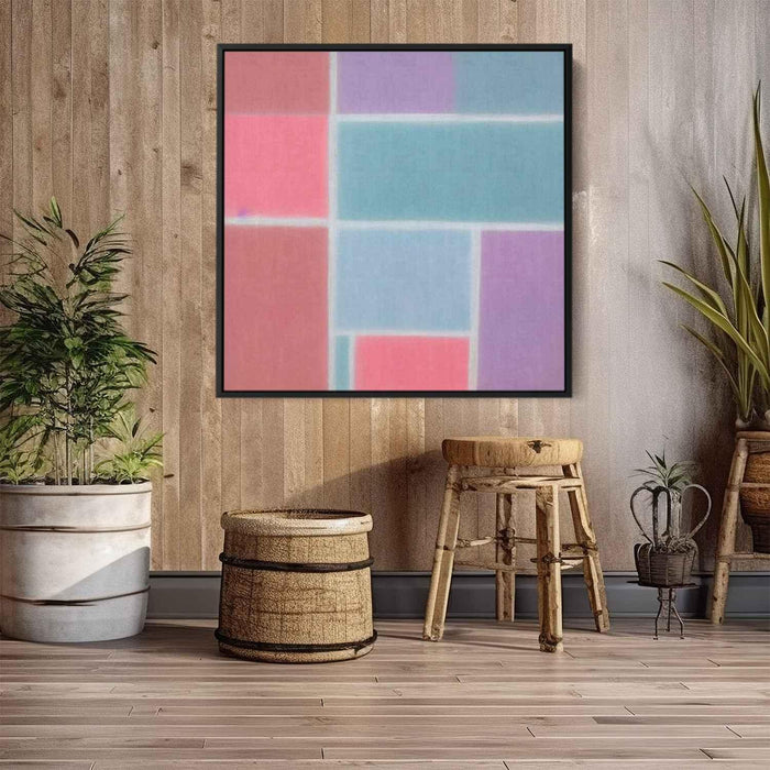 Pastel Bauhaus Squares #004 - Kanvah