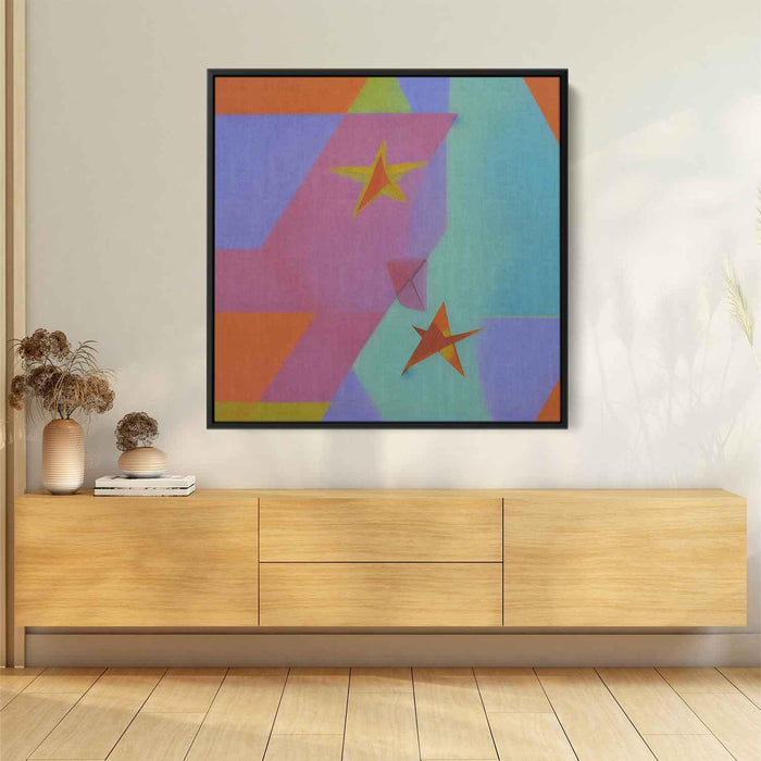 Pastel Bauhaus Stars #001 - Kanvah