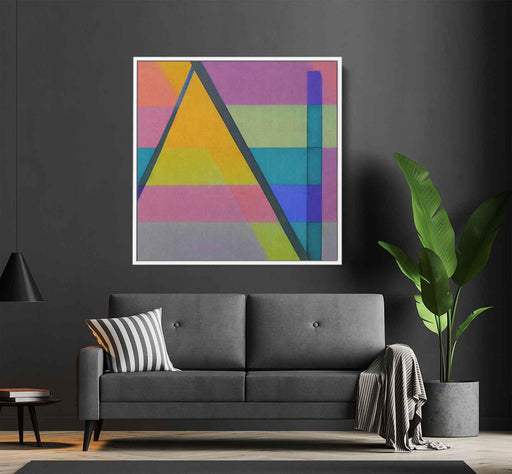 Pastel Bauhaus Triangles #003 - Kanvah