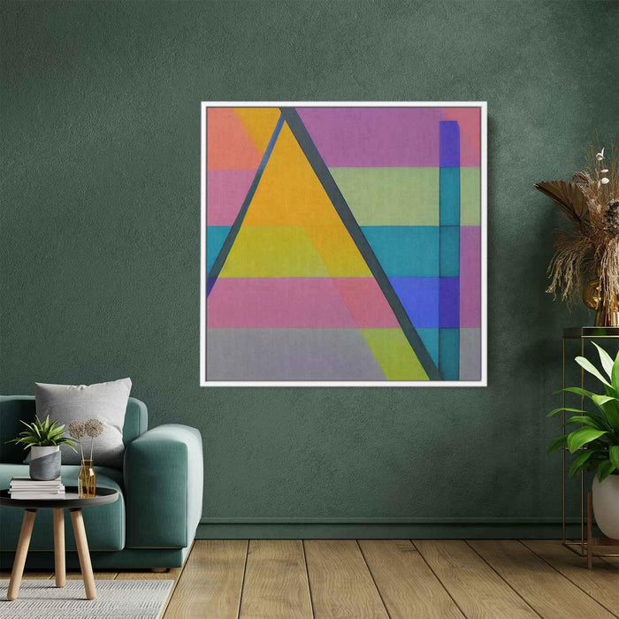 Pastel Bauhaus Triangles #003 - Kanvah