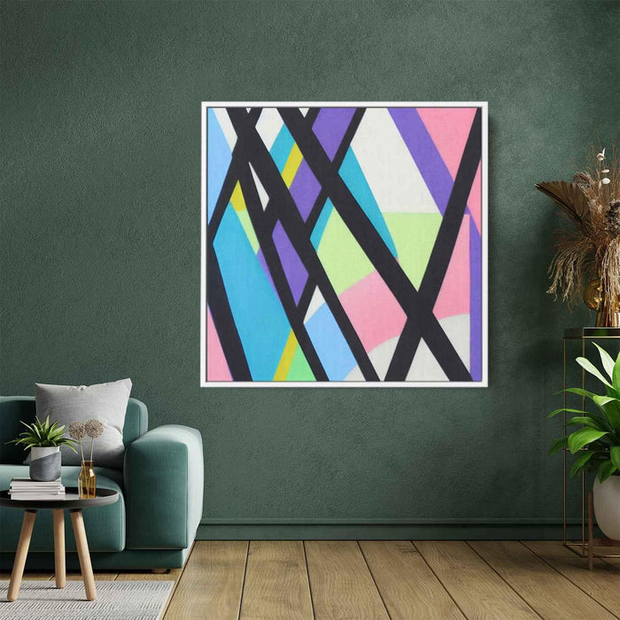 Pastel Bauhaus Triangles #005 - Kanvah