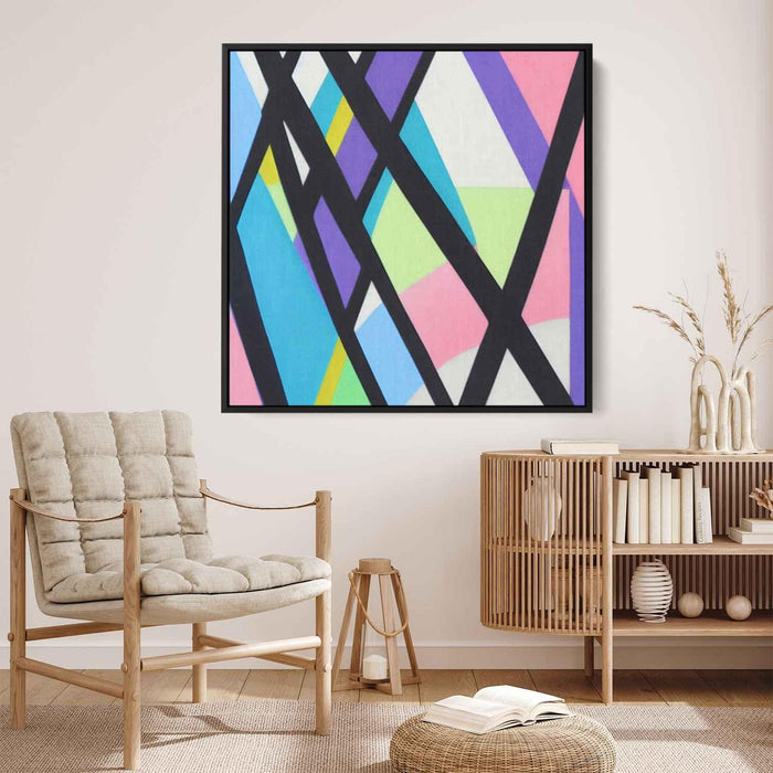 Pastel Bauhaus Triangles #005 - Kanvah