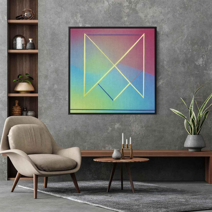 Pastel Bauhaus Triangles #007 - Kanvah