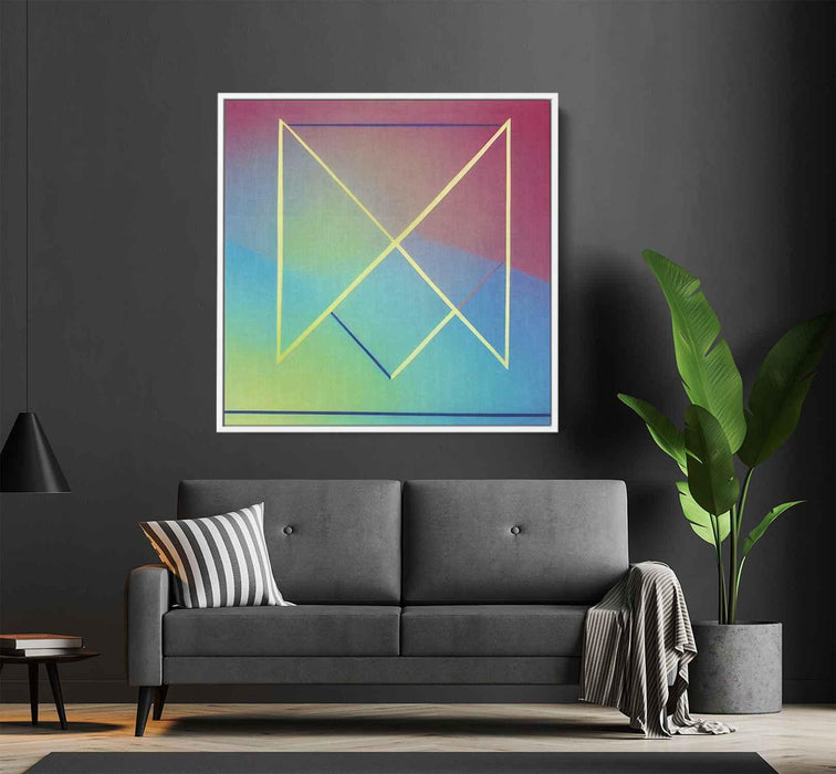 Pastel Bauhaus Triangles #007 - Kanvah