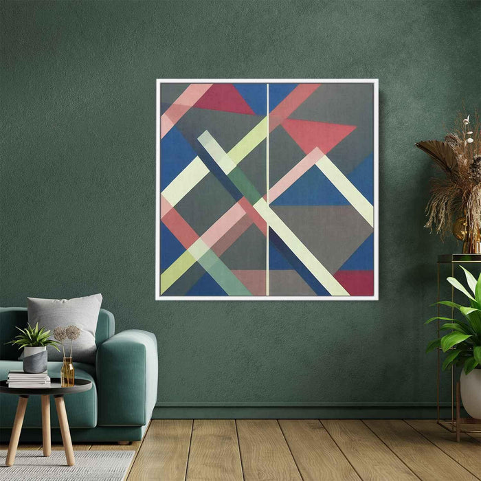 Pastel Bauhaus Triangles #009 - Kanvah