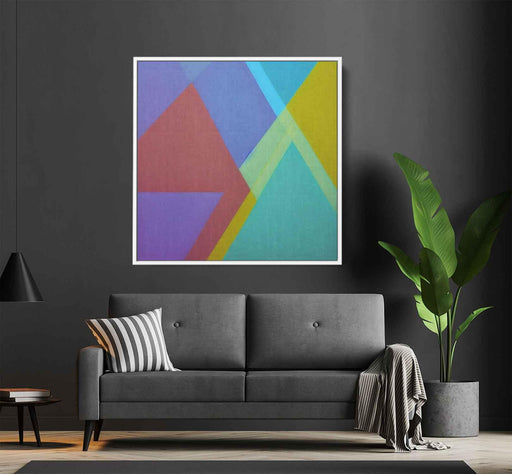 Pastel Bauhaus Triangles #011 - Kanvah