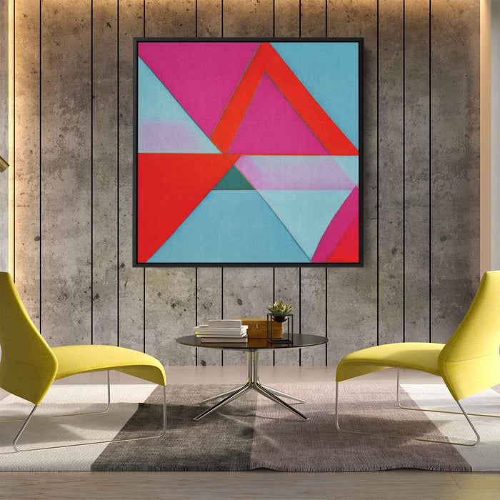 Pastel Bauhaus Triangles #012 - Kanvah